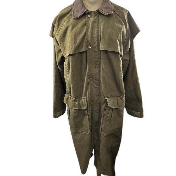 "Woolrich" VNTG Aztec Wool Lined Trench Barn Chore Horses 1883 1923 Coat SZ M - Picture 1 of 16